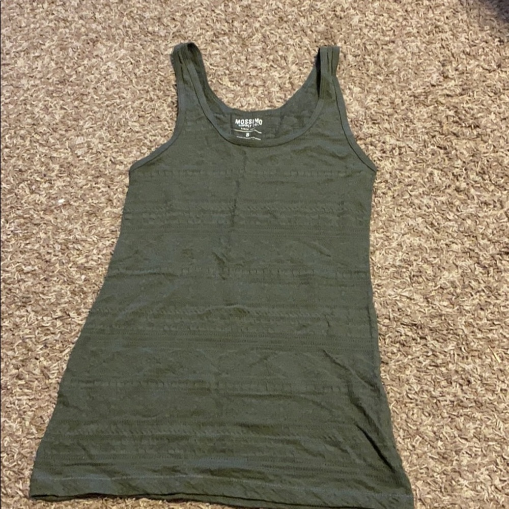 Women’s green tank top